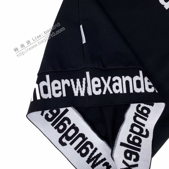 alexanderwang女裝 亞曆山大王20新款帶帽衛衣 後背字母印花純棉衛衣  ydi3059